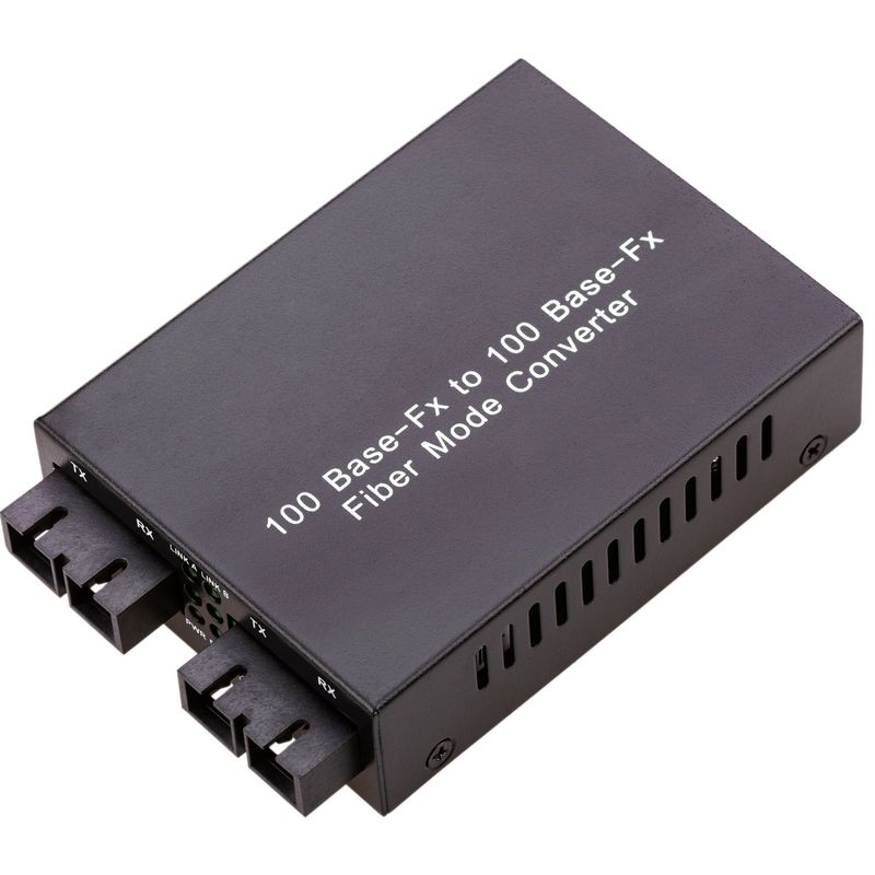 Conversor de fibra óptica de multimodo a monomodo SC 100 Mbps de MM a SM - UF00500 - 01