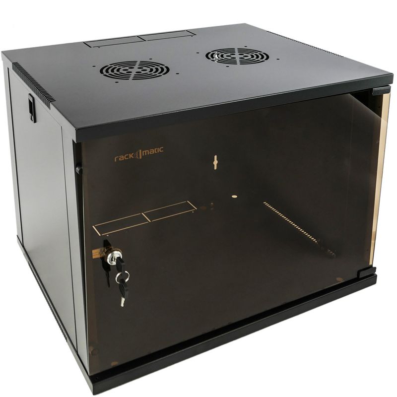Armario rack 19" mural de 9U negro SOHOrack 540x450x448 mm - WY01300 - 01